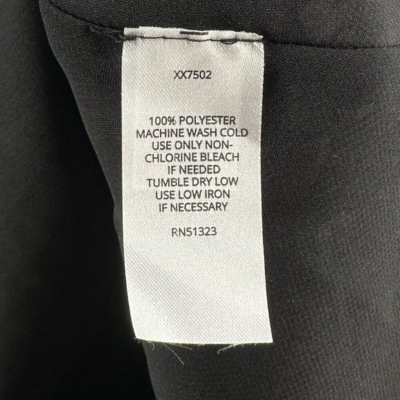 Halogen Midi Skirt Womens Sz 1 Pull On Stretch Chiffon Boho Floral Black Brown - Picture 9 of 11